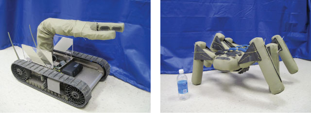 Inflatable Manipulator and Inflatable Legged Robot by iRobot